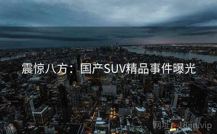 震惊八方:国产SUV精品事件曝光 震惊八方:国产SUV精品事件曝光